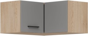 BogFran Szafka górna Nadstawka narożna 60 cm LP wisząca PATI PK31/PF32 Jasny Grafit (BF-PF32 JG KPL) 2