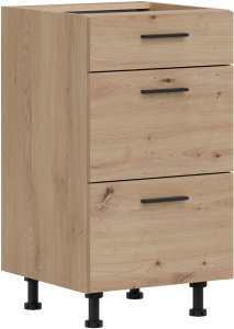 BogFran Szafka dolna z szufladami 45 cm kuchenna stojąca PATI PK33/PF35 Dąb Artisan (BF-PF35 DA KPL) 3