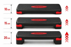 UNDERFIT Step do ćwiczeń 3-stopniowy PowerStep niebieski 3