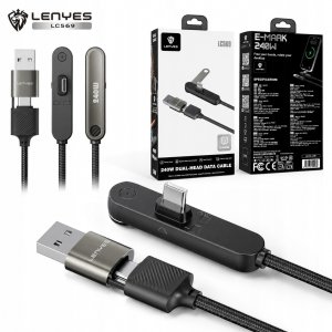 Kabel USB Lenyes 240 W z podstawką pod telefon LC569 2