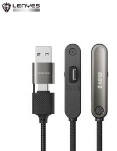Kabel USB Lenyes 240 W z podstawką pod telefon LC569 3