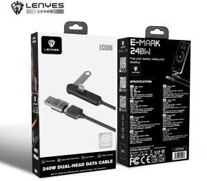 Kabel USB Lenyes 240 W z podstawką pod telefon LC569 4