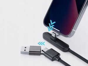 Kabel USB Lenyes 240 W z podstawką pod telefon LC569 6
