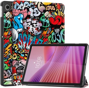 Etui na tablet Strado-Tech Graficzne do Lenovo Tab 10.1 2025 z klapką - ochronne z podstawką 11