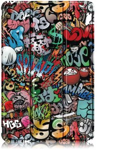 Etui na tablet Strado-Tech Graficzne do Lenovo Tab 10.1 2025 z klapką - ochronne z podstawką 13