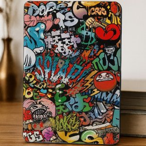 Etui na tablet Strado-Tech Graficzne do Lenovo Tab 10.1 2025 z klapką - ochronne z podstawką 15