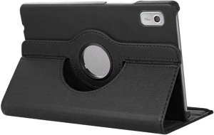 Etui na tablet Strado-Tech Do Lenovo Tab M9 2023 / Tab M9 2023 TB310, czarne - ochronne z podstawką, dostęp do portów i przycisków 4