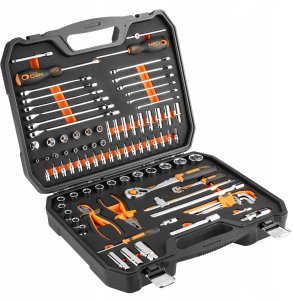 Zestaw narzędzi Neo Tools Kluczy nasadowych 1/2", 1/4", 95 szt., CrV, pianka EVA (10-065) 2