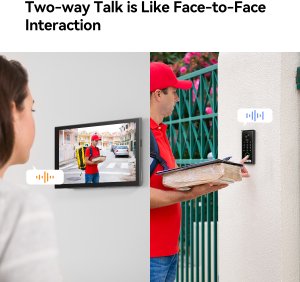 IMOU Inteligentny Zestaw Wideodomofonu Wi-Fi 6 (Dual-Band 2.4/5 GHz) VDP7 2-Wire | Kamera 5MP 3K AI | Dotykowy Monitor 7" | RFID Kod PIN (VO1-5M0R/VH1-7A0S) 2