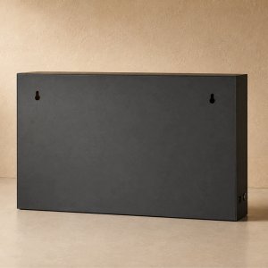 Vilde Kominek dekoracyjny LED, metalowy, 10 x 41 x 25 cm 3