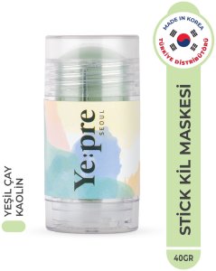 Yepre Green-Tea Mud Liftingująca maska glinkowa w sztyfcie 40g 3