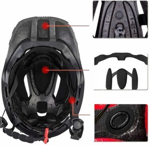 RockBros Kask rowerowy Rockbros TT-32SBPP-S dziecięcy z odpinaną szczęką rozmiar S - fioletowo-różowy 3
