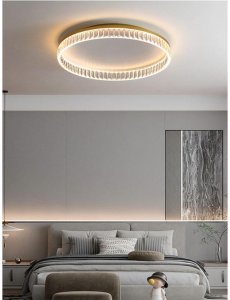 Lampa sufitowa Abigali Plafon kryształowy Cristal CRPO-30W LED 30W 3000K glamour złoty 4