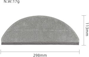 JETtools Nakładka Mop Ścierka Roborock Q10 X5 / Pf / P / Q8 Max Pro Mikrofibra Szara (SB12066) 4