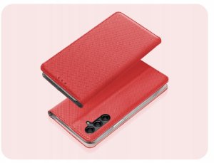 Hello Case Etui z Klapką Do Samsung Galaxy A14 4G / 5G (Czerwone, Zamykane) Szkło (BNDL3932) 2
