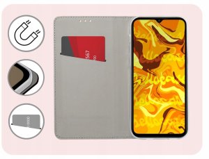 Hello Case Etui z Klapką Do Samsung Galaxy A14 4G / 5G (Czerwone, Zamykane) Szkło (BNDL3932) 3
