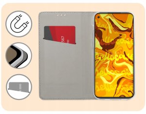 Hello Case Etui z klapką do Oppo Reno 5Z / A94 5G / F19 Pro Plus 5G (czarne) szkło (BNDL3394) 3