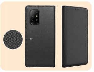 Hello Case Etui z klapką do Oppo Reno 5Z / A94 5G / F19 Pro Plus 5G (czarne) szkło (BNDL3394) 4