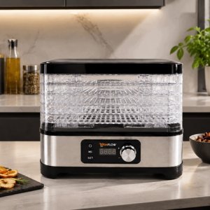 Suszarka Memflow Spożywcza do grzybów owoców 500W 6 sit regulacja temperatury timer (003043) 3