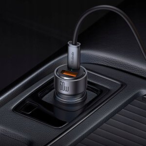 Ładowarka Mcdodo Szybka ładowarka samochodowa do telefonu laptopa 2X USB-C USB-A 60W 2