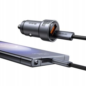 Ładowarka Mcdodo Szybka ładowarka samochodowa do telefonu laptopa 2X USB-C USB-A 60W 10