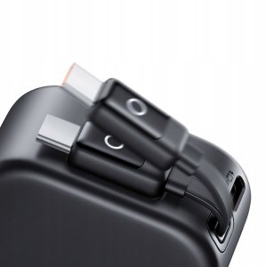Ładowarka Mcdodo Szybka ładowarka samochodowa 3X USB USB-C 130W LED kabel zwijany 1M 9