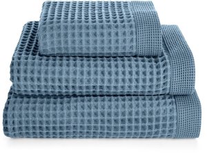 Eurofirany Ręcznik waflowy MELO 50x90 niebieski jeansowy bawełna 400 g/m2 4