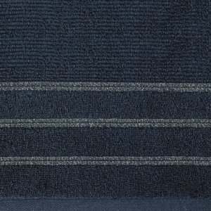 Lumarko Granatowy ręcznik AMIRA 50x90 cm z błyszczącą bordiurą 3