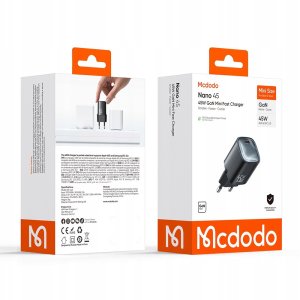 Ładowarka Mcdodo Nano GaN 1x USB-C 45W Czarna (CH-4431) 12