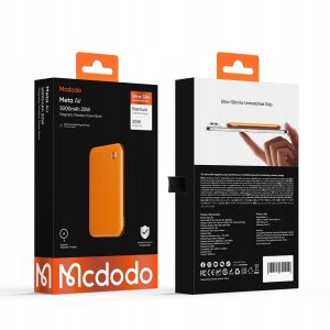 Powerbank Mcdodo MagSafe 5000MAH DO TELEFONU POMARAŃCZOWY + KABEL USB-C 12