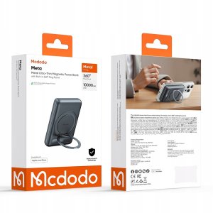 Powerbank Mcdodo Indukcyjny do iPhone ze stojakiem MagSafe 10000mAh USB-C 15