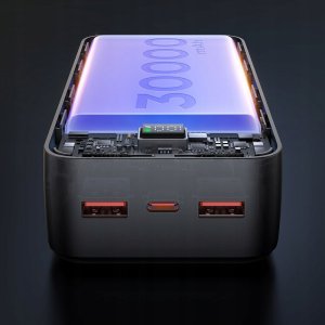 Powerbank Mcdodo Duży powerbank 30000 MAH szybkie ładowanie 3 X USB-C USB-A czarny 5