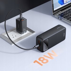 Powerbank Mcdodo Duży powerbank 30000 MAH szybkie ładowanie 3 X USB-C USB-A czarny 8