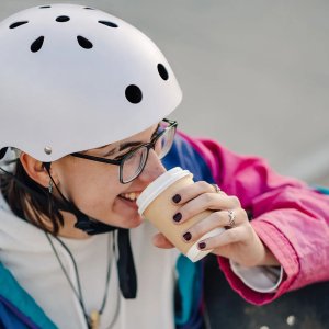 Wozinsky Kask rowerowy BMX/hulajnoga lekki 48-52 CM - biały 7