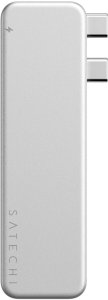 Satechi USB-C Snap Hub - adapter do urządzeń mobilnych (USB-C 5 Gbps, USB-A 5 Gbps, HDMI 4K, czytnik kart micro/SD 104 MB/s, USB-C PD passthrough 45W) (silver) (ST-HUSNS) 3