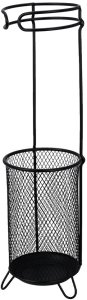 Dąstal Stojak na parasole metalowy czarny 18x50 cm (5900670140592) 3