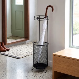 Dąstal Stojak na parasole metalowy czarny 18x50 cm (5900670140592) 4