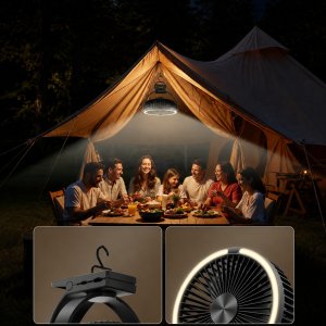 Wentylator Zenwire Wiatrak USB Cichy mini wentylator biurkowy biwakowy chłodzenie 15000mAh 8