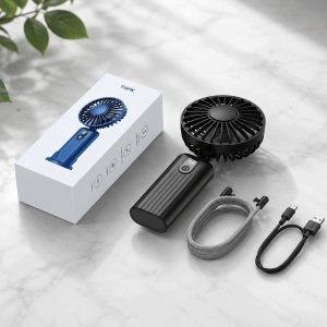 Wentylator Zenwire Wiatrak wentylator akumulatorowy USB cichy mini ręczny 5000mAh TOPK Warmco 12