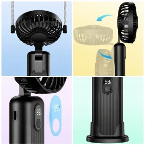Wentylator Zenwire Wiatrak wentylator akumulatorowy USB cichy mini ręczny 5000mAh TOPK Warmco 3