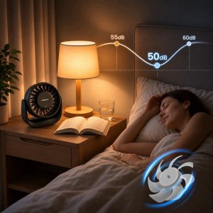 Wentylator Zenwire Wiatrak USB Cichy mini wentylator biurkowy biwakowy chłodzenie USB USB-C 11