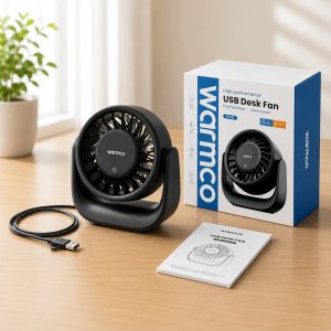 Wentylator Zenwire Wiatrak USB Cichy mini wentylator biurkowy biwakowy chłodzenie USB USB-C 15