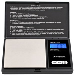 Wozinsky Waga jubilerska WDW-1000 200g 0,01g precyzyjna podświetlana - czarna (5907769388545) 2