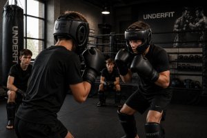UNDERFIT Kask bokserski Core czarny M 5