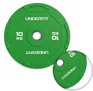 Gym Rage Obciążenie olimpijskie bumper 10 kg Underfit Interlock 4