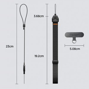 Spigen Universal adjustable lanyard strap wrist black (8800337247596-AFA11626) 5