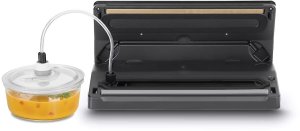 Caso Bar Vacuum sealer VR 390 advanced Power 110 W Temperature control Black/Stainless steel 4