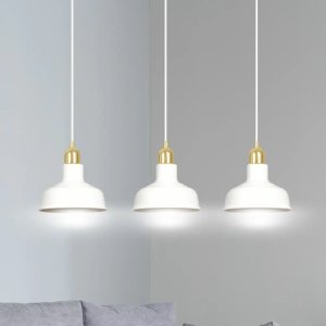 Lampa wisząca Pozostali Emibig Ibor lampa wisząca zwis 3x15W E27 biała/złota (1043/3) 6