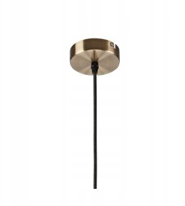 Lampa wisząca Lamkur Asta lampa wisząca zwis 1x60W E27 złota/przezroczysta (41902) 2