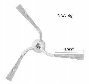 JETtools Szczotki boczne do Dji Romo S / A / P / 2 sztuki trójramienne 47 Mm / Romo S - Side Brush (SB12087) 4